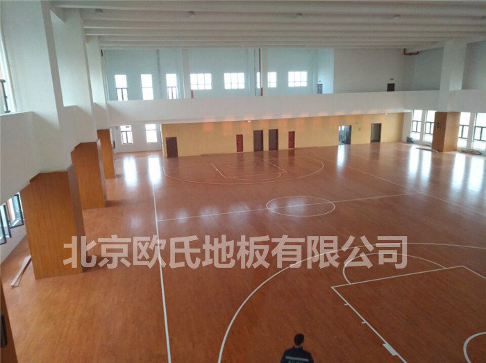 室內籃球館木地板案例-西安市臨潼區